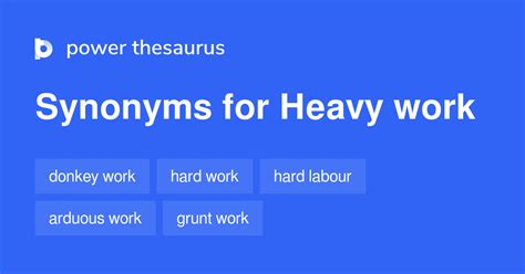 Heavy Work synonyms .